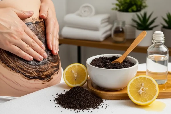masker kopi untuk stretch mark membandel
